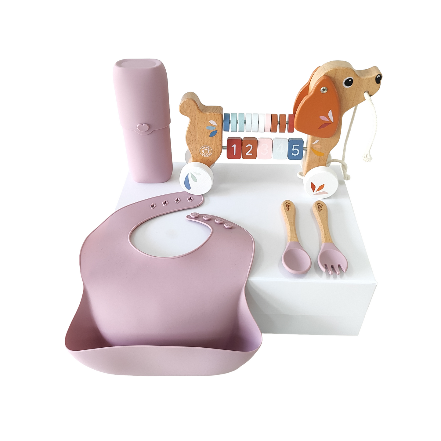 NARA × Speedy Monkey Puppy Pull Along & Feeding Gift Set
