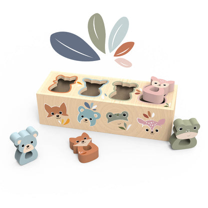 NARA × Speedy Monkey Personalised Animal Shape Sorter & Feeding Gift Set