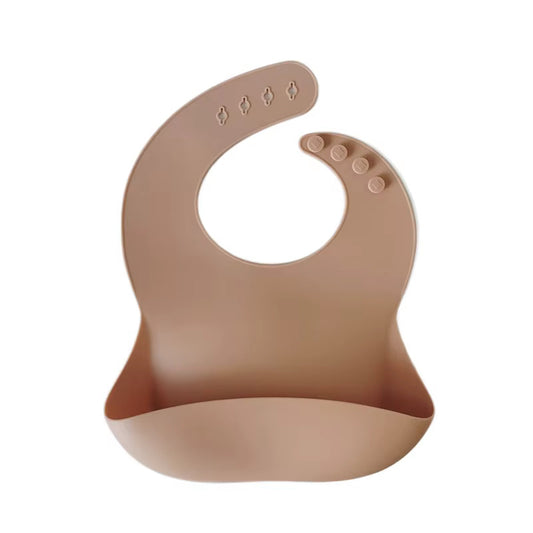 NARA Silicone Adjustable Bib in Neutral Beige