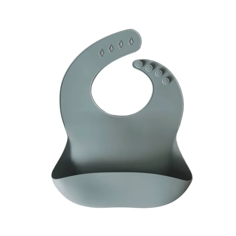 NARA Silicone Adjustable Bib in Ether