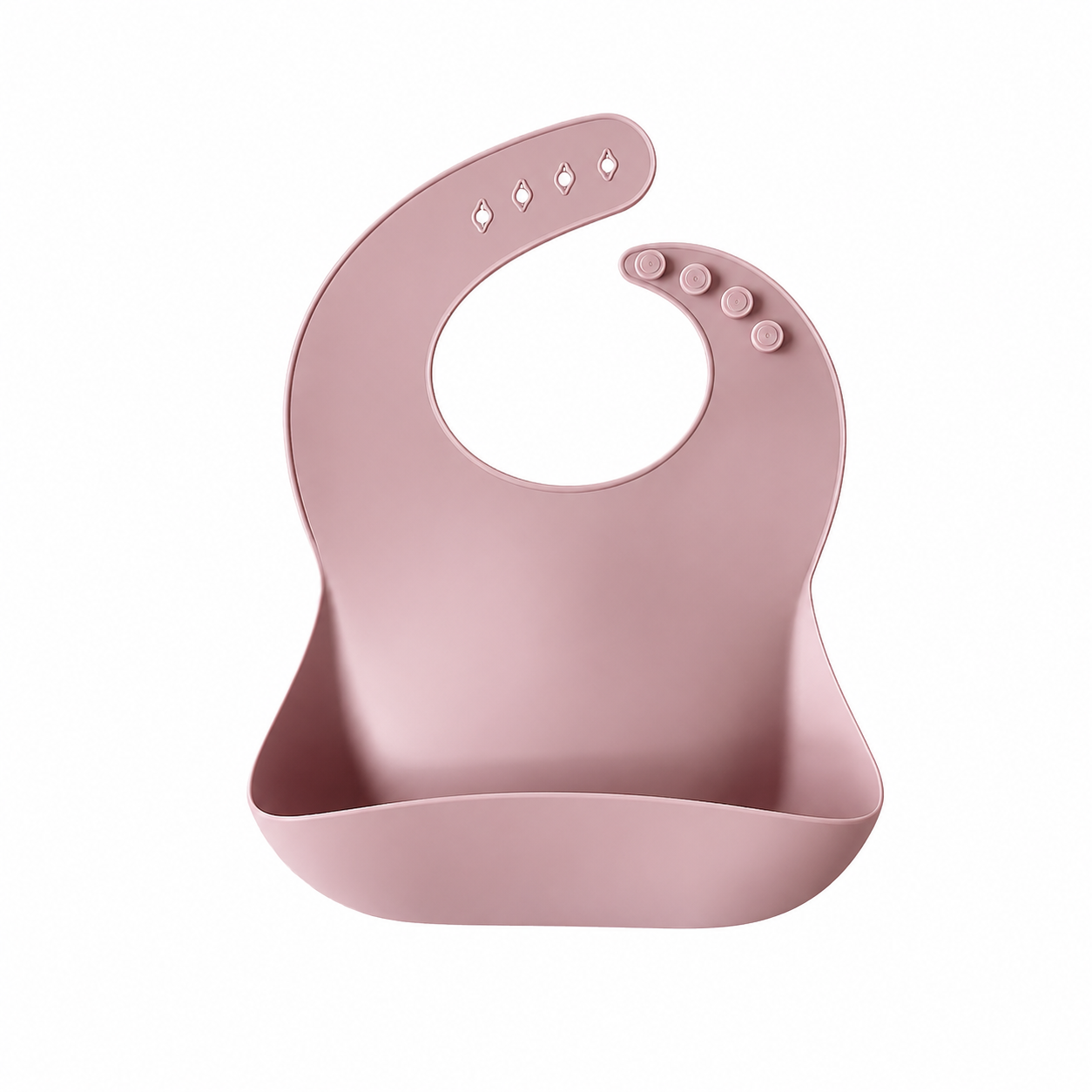 NARA Silicone Adjustable Bib in Pale Mauve