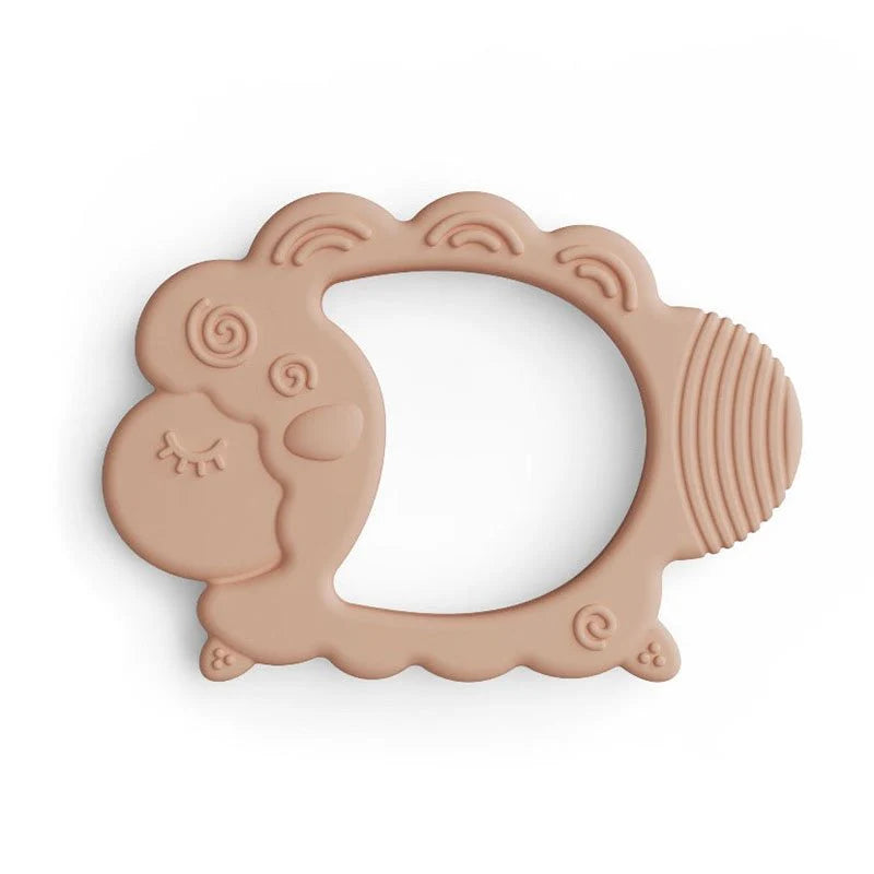 NARA Silicone Lamb Teether in Muted