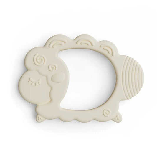 NARA Silicone Lamb Teether in Shifting Sand