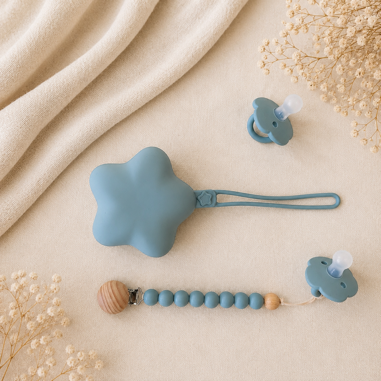 NARA Personalised Pacifier, Clip & Case Set