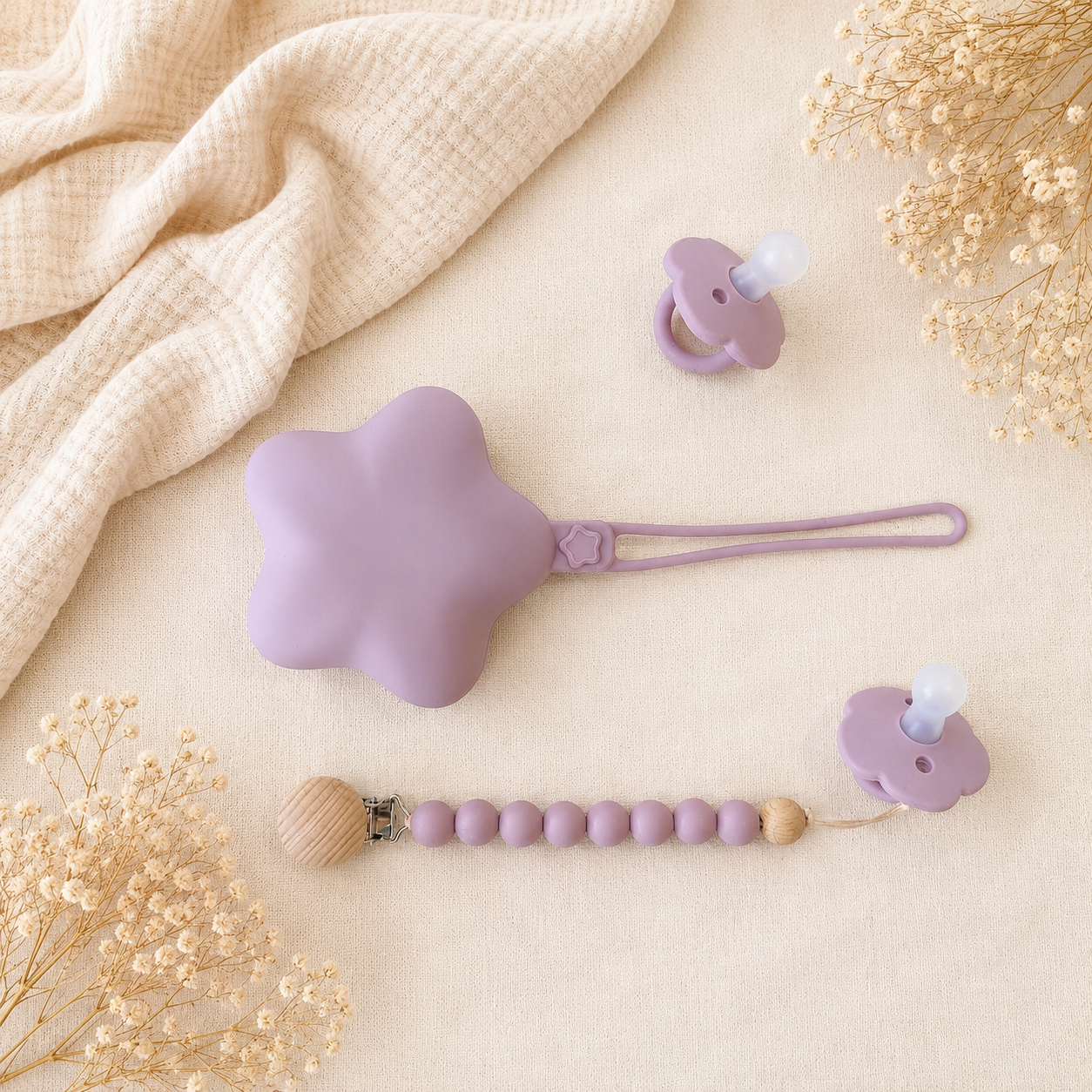 NARA Personalised Pacifier, Clip & Case Set