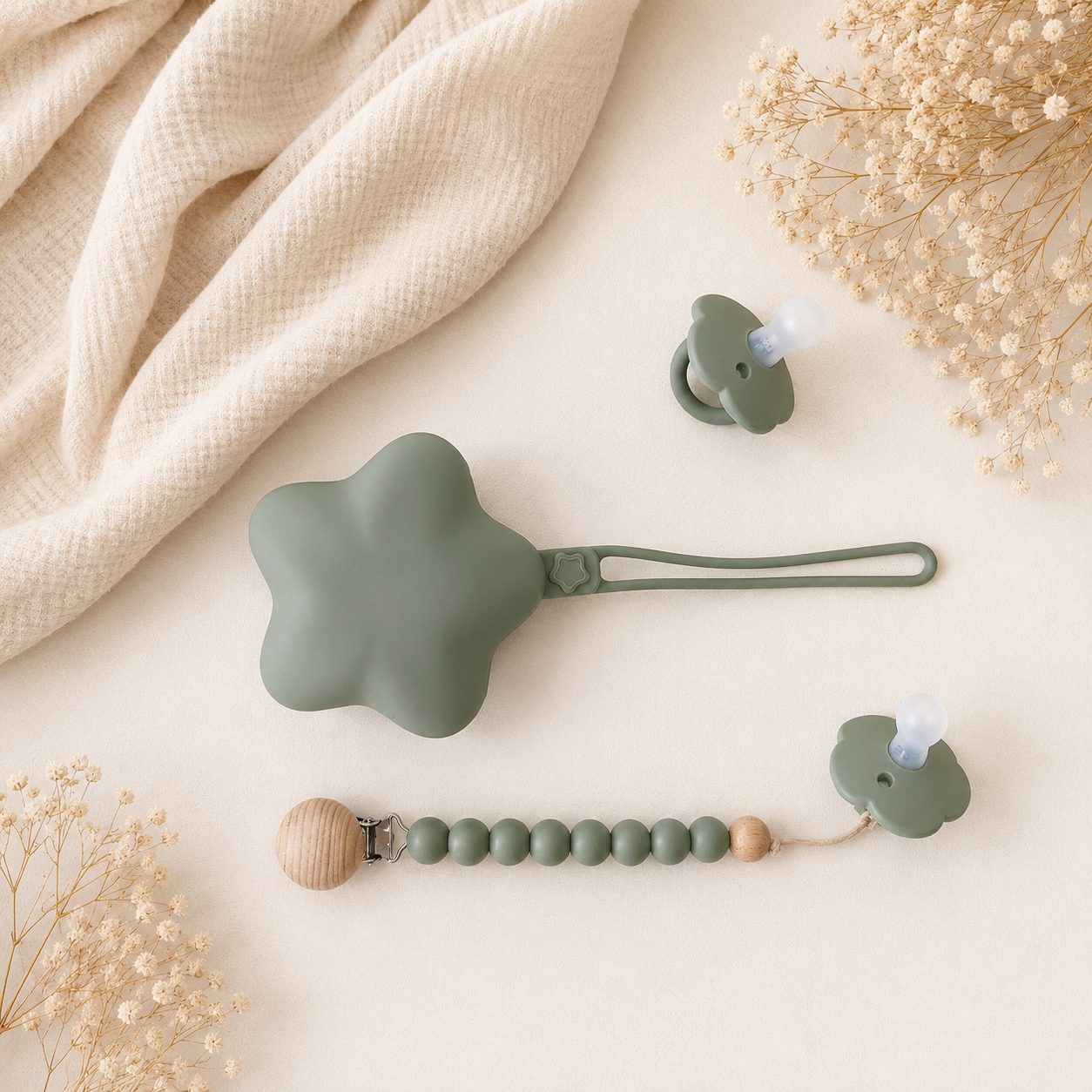 NARA Personalised Pacifier, Clip & Case Set