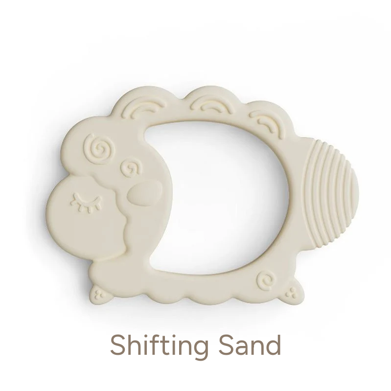 NARA Silicone Lamb Teether in Shifting Sand