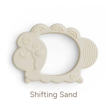 NARA Silicone Lamb Teether in Shifting Sand